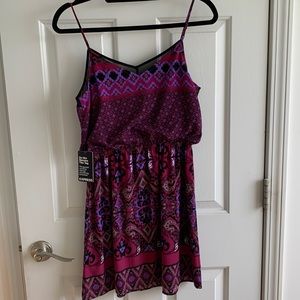 New Express Ikat print mini sundress sz S